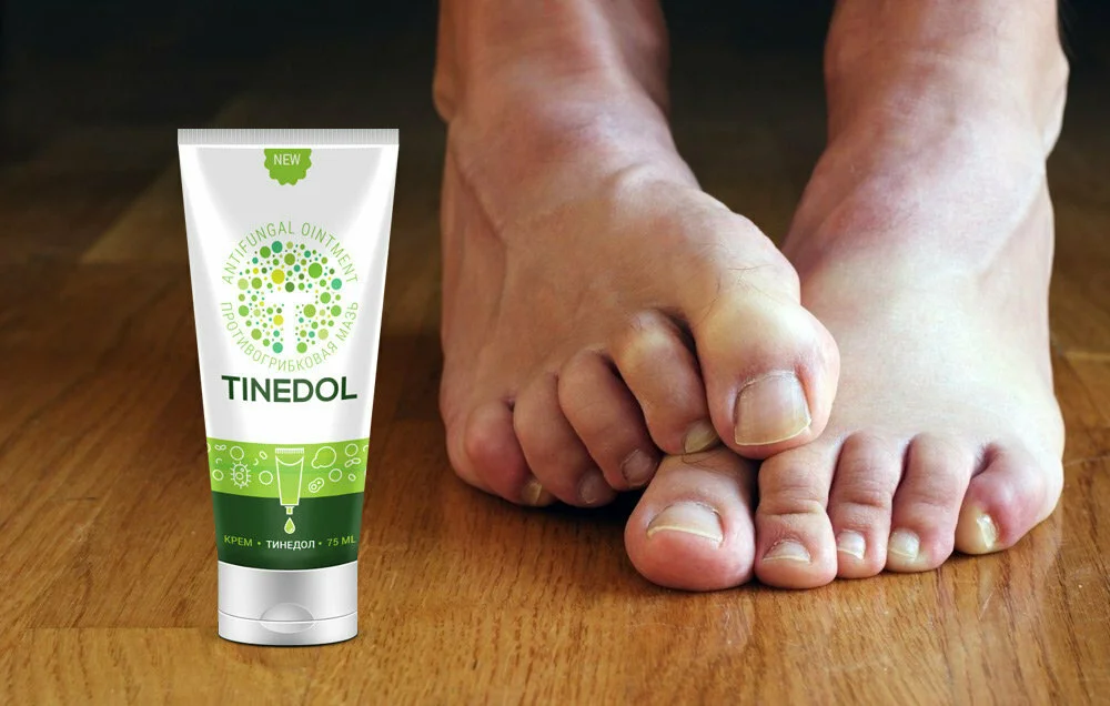 Крем марки Tinedol от грибка на ногтях и ногах